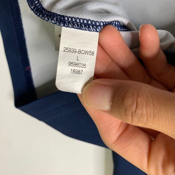 Bonobos Shirt Mens L Large Navy Blue SLIM Fit Stretch Performance Active Golf - Picture 8 of 11